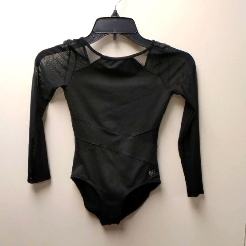 Beautiful Justice Black Long Sleeve Leotard child 8